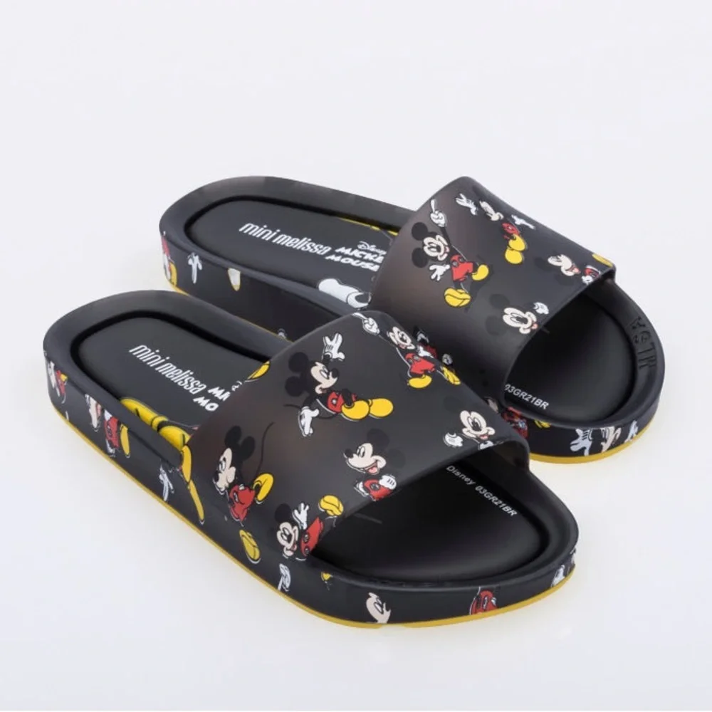 Mini Melissa Disney Mickey Mouse Beach Slide Sandals Size 13